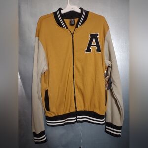 Yellow and Cream Bomber Jacket